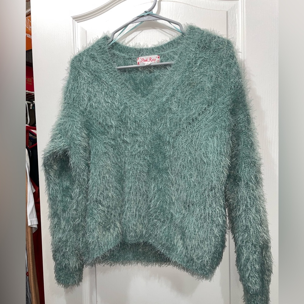 Pink rose xsmall v neck sweater